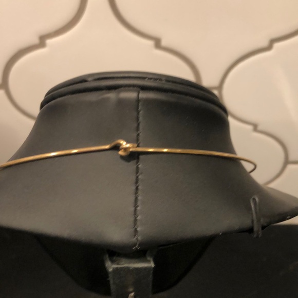 Vintage boho necklace gold ceramic - Picture 4 of 6